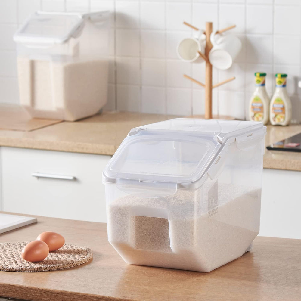 HANAMYA 10 Liter / 20 lbs Rice Storage Container with Measuring Cup, BPA free...