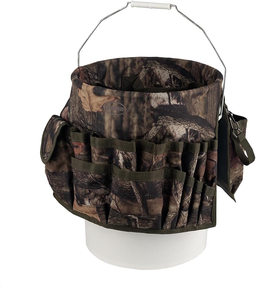Bucket Boss - Camo Bucketeer Bucket Tool Organizer (Fits 5 Gallon Bucket), Bu...