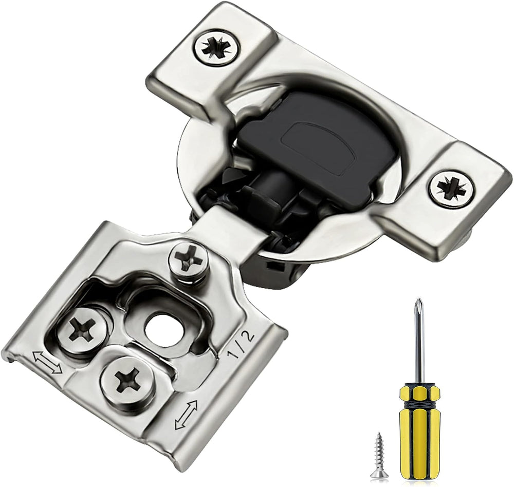 Ravinte 1/2 Inch Overlay Soft Close Hinge Kitchen Cabinet Hinges 50 Pack