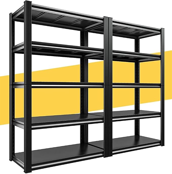 Raybee Storage Shelves 2000LBS Garage Shelving Heavy Duty, 5-Tier Adjustable
