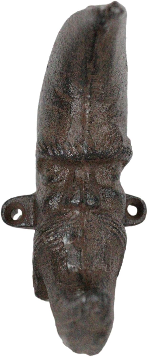 Ebros Gift Rustic Cast Iron Rust Antiqued Celestial Heavens Half Crescent Moo...