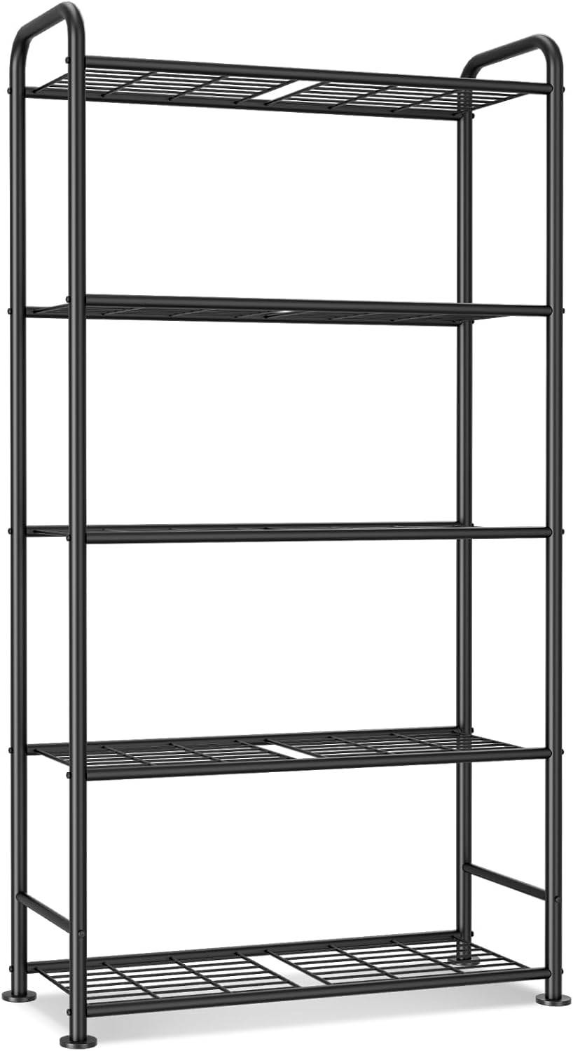VTRIN Storage Shelves, 5 Tier Garage Shelving with Leveling Feet, Sturdy Meta...
