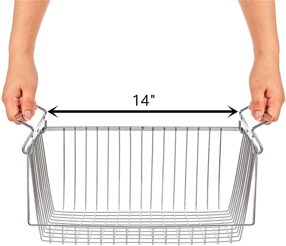 SANNO Stacking Baskets Bin Baskets Wire Storage Baskets Organization Farmhous...
