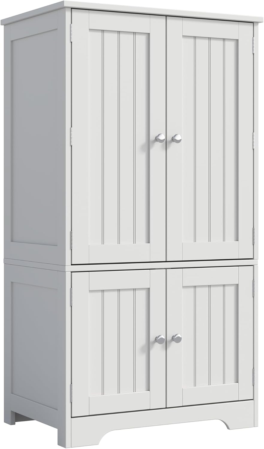 ChooChoo 43" H Pantry Cabinet with 4 Doors & 4 Door Shelves