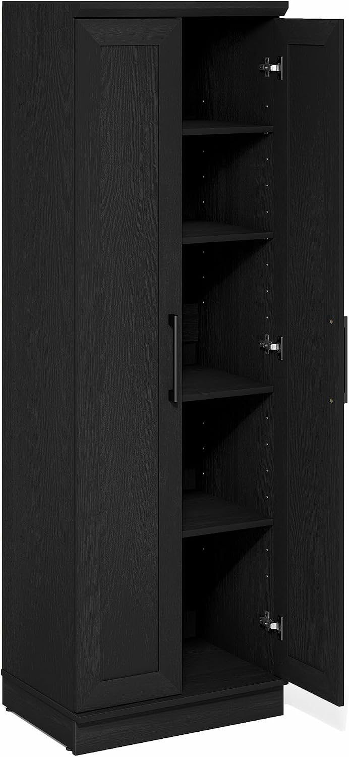 Furinno Robin Storage Cabinet, 5-Tier Pantry Cabinet with Adjustable Shelves,...