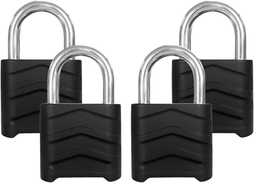 SEPOX® Large Padlock Combination Lock 2.2", 4 Big Digit Resettable, 4 Pcs