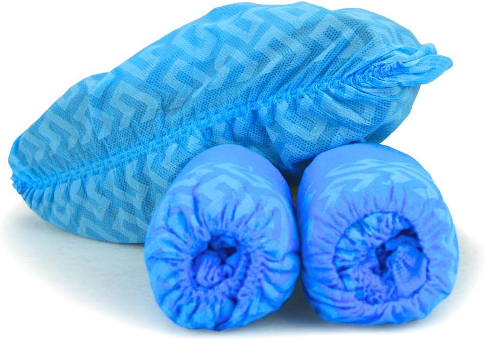 G & F Products Disposable Boot & Shoe Covers, Non-Slip, Blue, XL, 500...