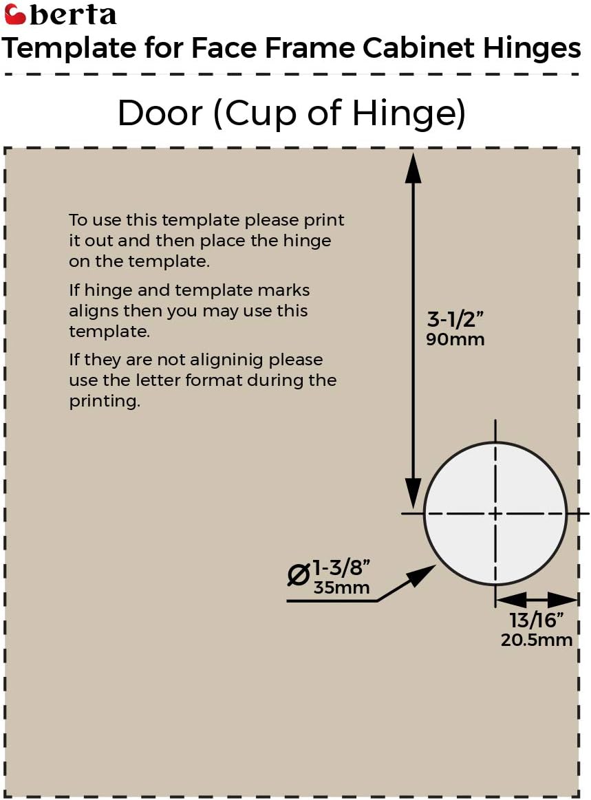 Berta, 20-Pack 1/2" Overlay 105° Soft Close Face Frame Cabinet Hinges