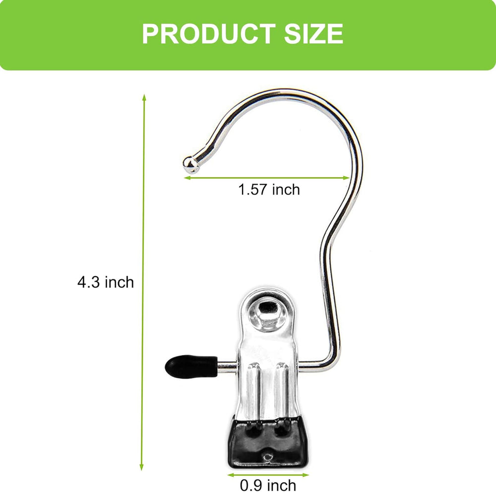 Laundry Hooks Hanging Clips Clothes Pins Closet Hanger Organizer Clamps Socks...