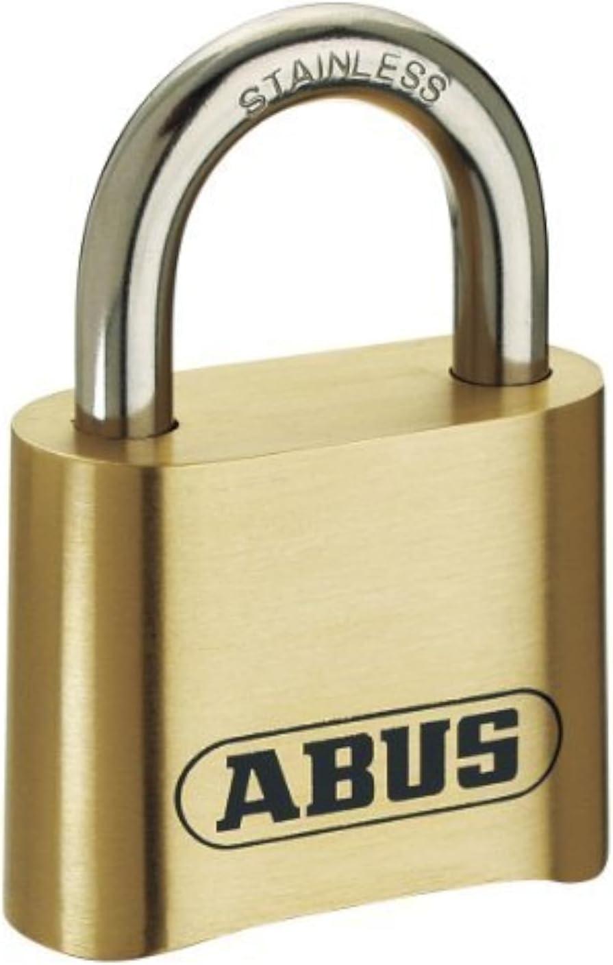 ABUS 180IB/50 All Weather Solid Brass 4-Dial Resettable Combination Padlock