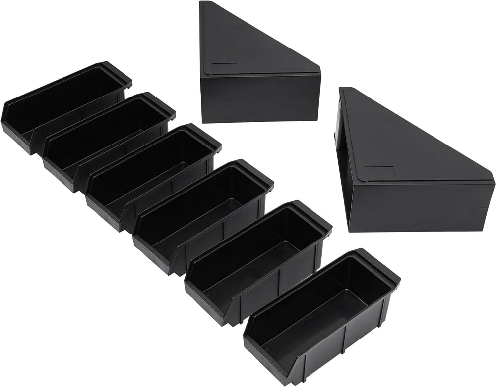 Self Serve Condiment Bin Stand Set, Upright Breakroom Coffee Condiment Storag...