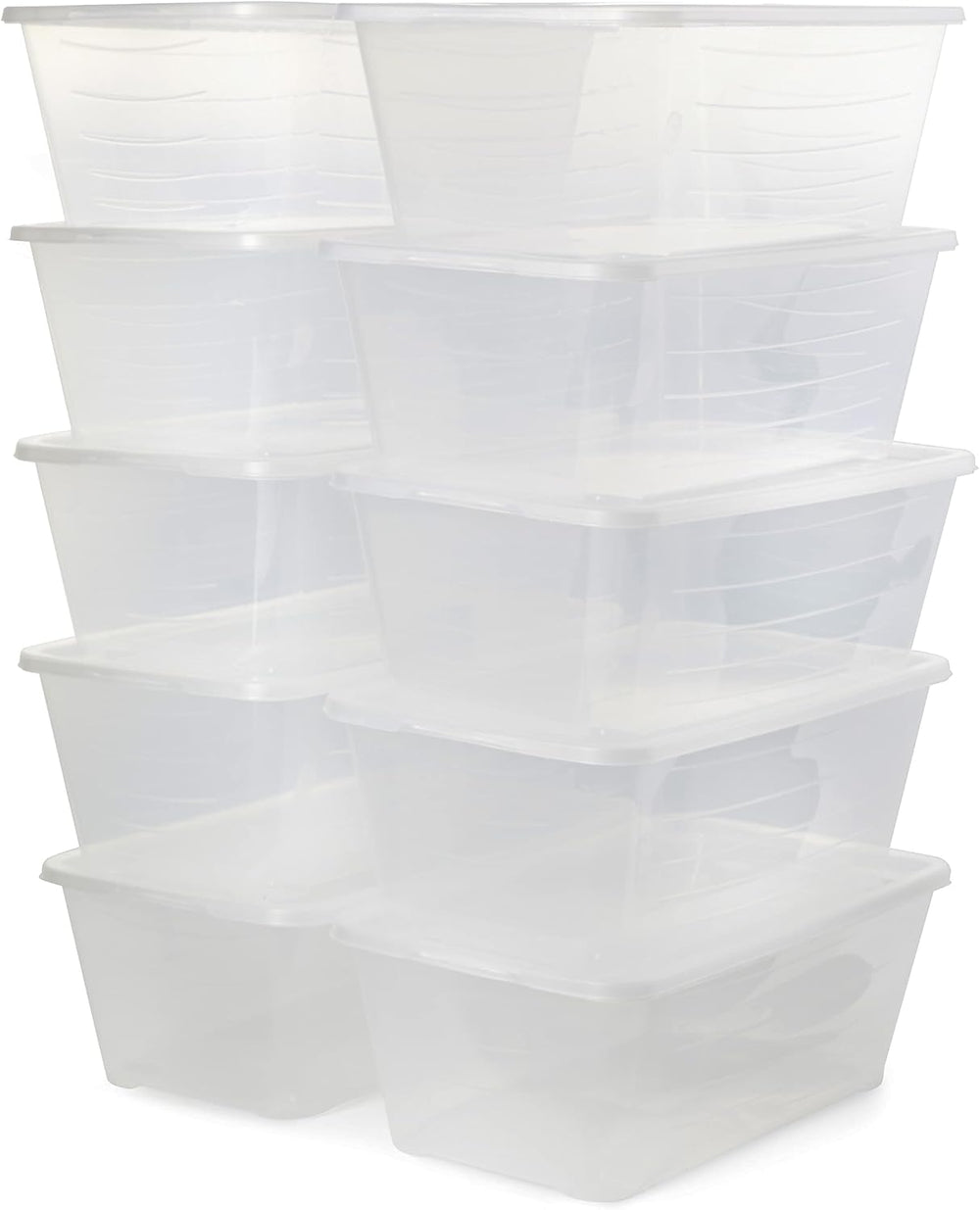 Life Story 20 Pack Plastic Storage Boxes, Stackable Organizer Tote Containers...