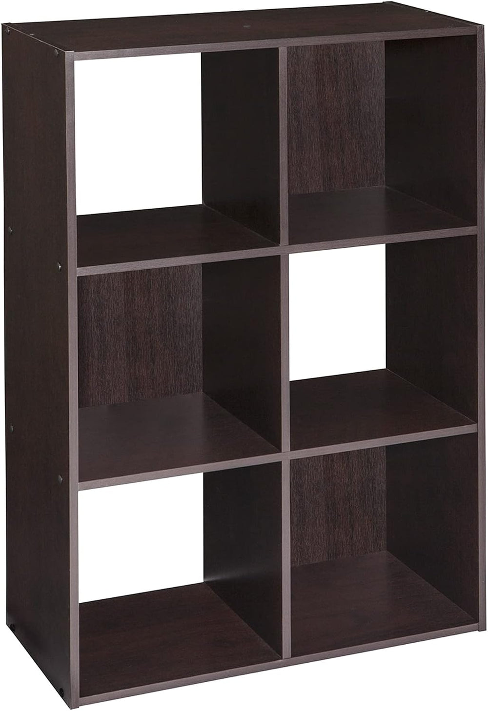 ClosetMaid Cubeicals 6 Cube Storage Shelf Organizer Bookshelf, Stackable, Ver...