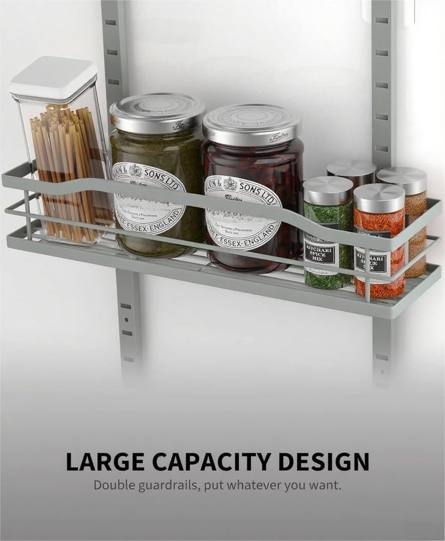 Moforoco Grey 9-Tier Over The Door Pantry Organizer, Pantry Organization and ...