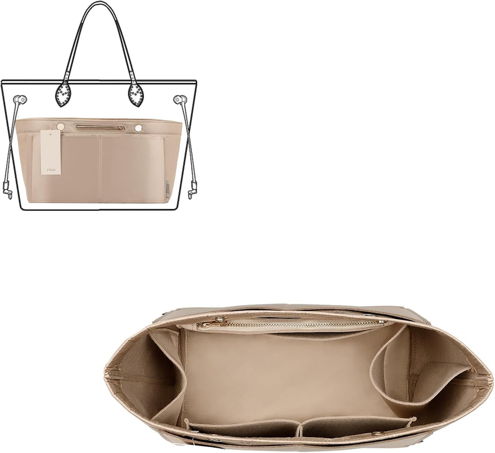 ZTUJO Purse Organizer Insert For Handbag & Tote Shaper,Tote Bag Organizer...