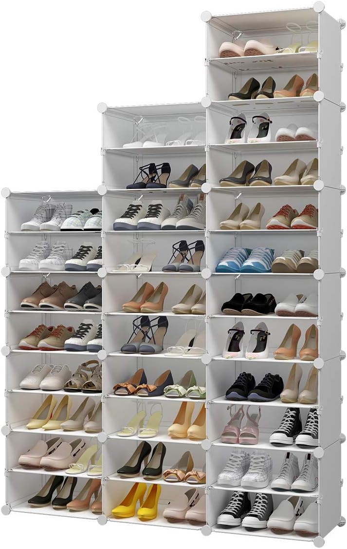 KOUSI 60-Pairs Shoe Organizer Shoe Rack Shoe Tower Storage Cabinet Storage Or...