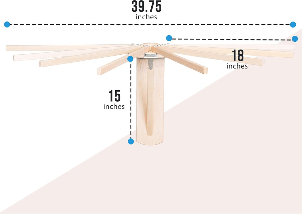 Wall Mounted Clothes Drying Rack - Heavy Duty, Collapsible Laundry Rack for D...