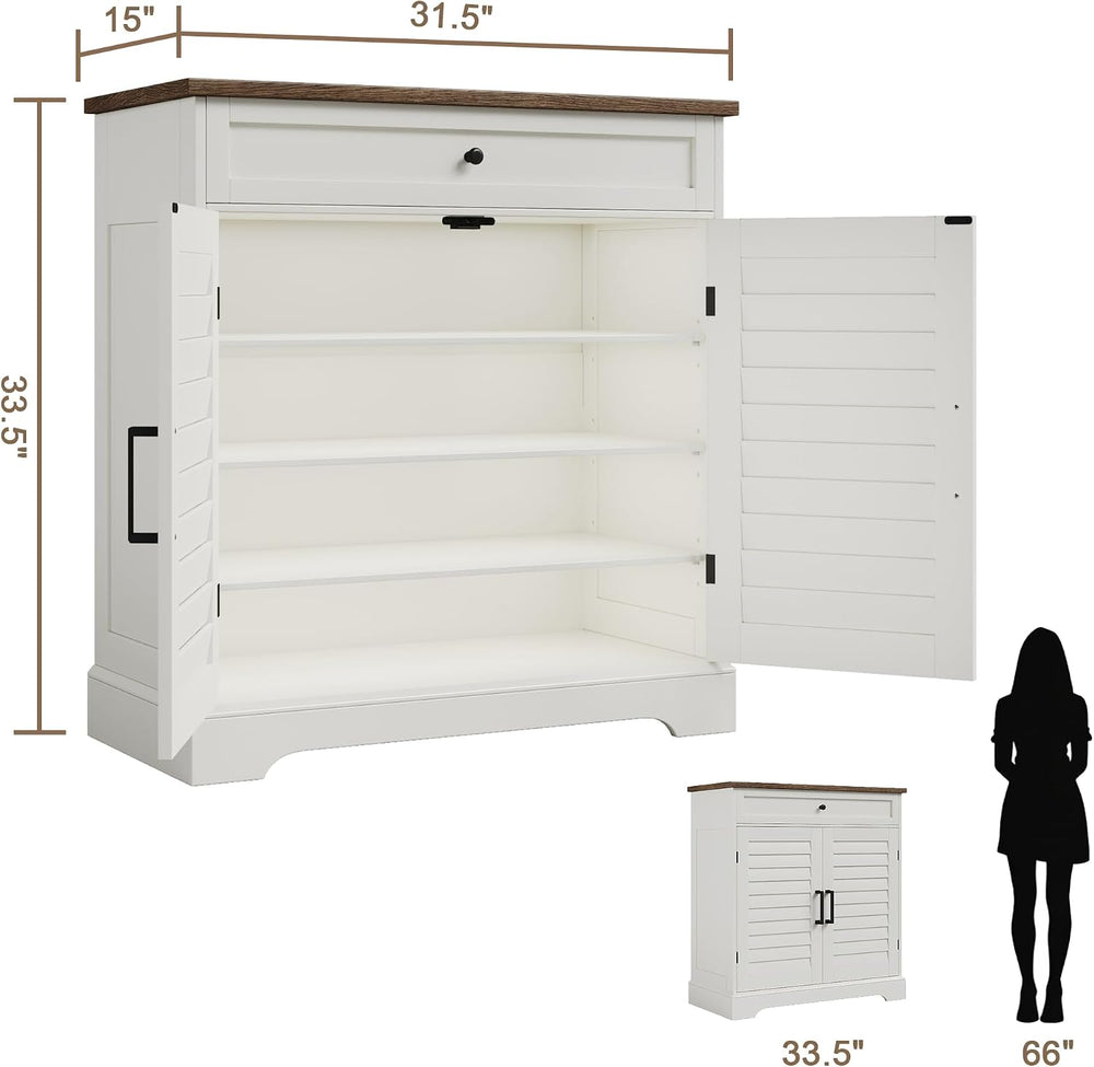 ChooChoo Bathroom Storage Cabinet with Drawer and 2 Doors