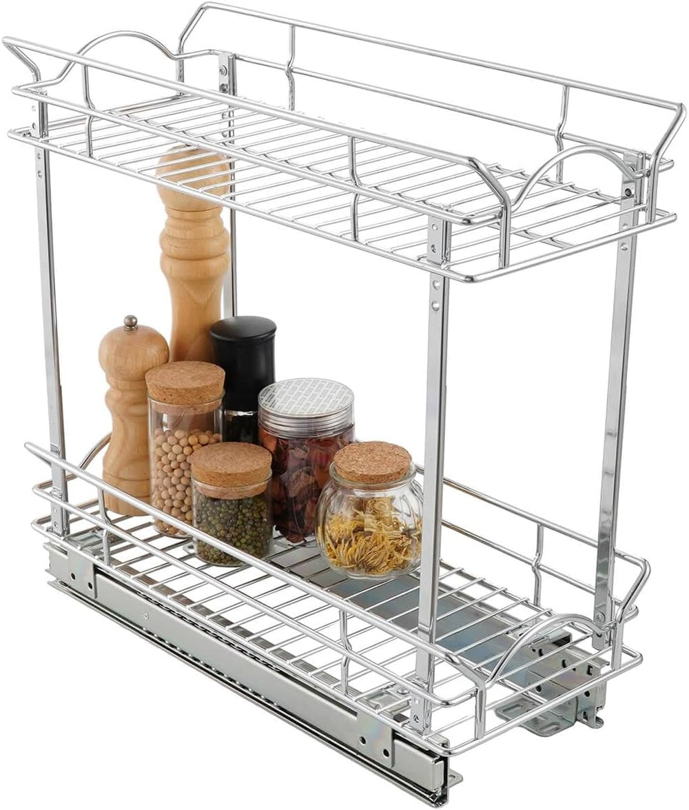 OCG Slide Out Cabinet Organizer for Narrow Cabinet (5" W X 17" D), ...