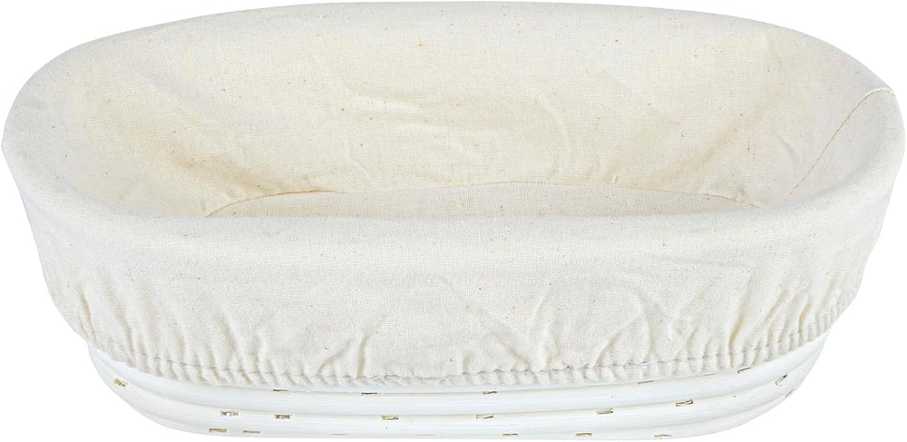 Restaurantware 9 3/4 In Oval Rattan Banneton Proofing Baskets, 1 Count