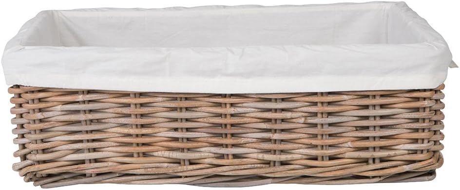 KOUBOO Rattan Underbed Removable Liner, Decorative Storage Basket, Organizer,...