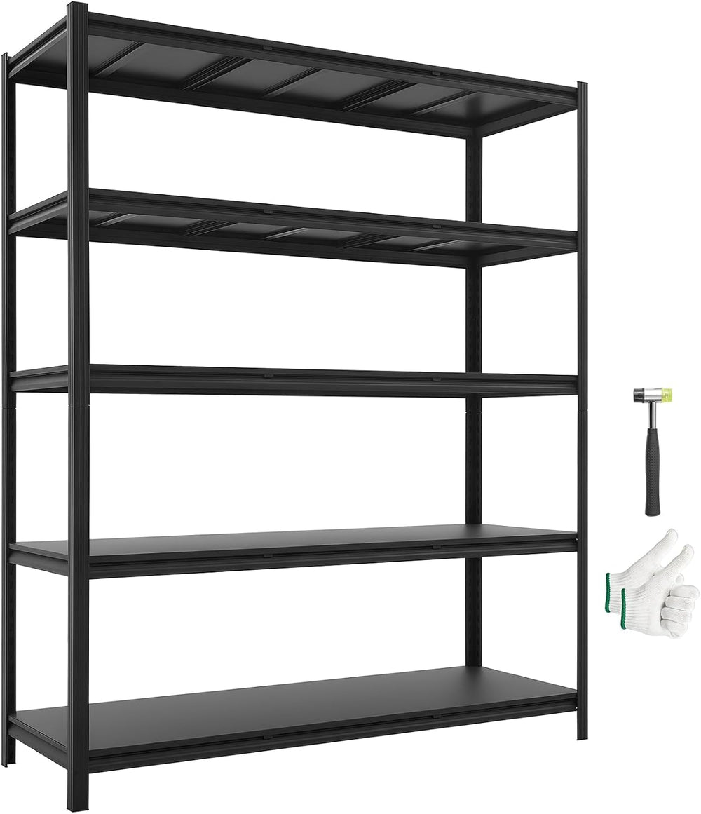 VEVOR Garage Shelving, 5-Tier Adjustable Storage Shelves, 3000 lbs Heavy Duty...