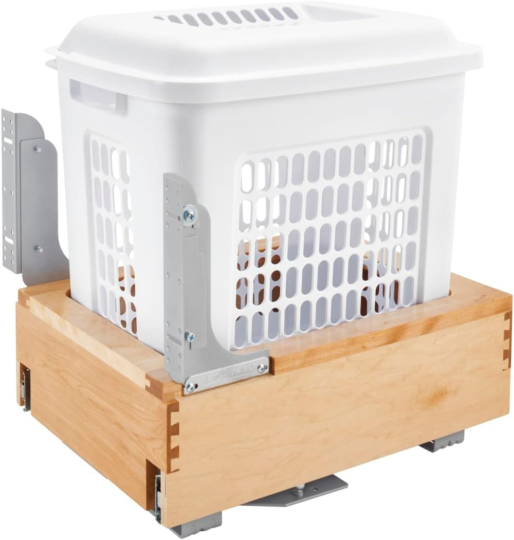 REV-A-Shelf Wood Vanity Bottom Mount Hamper w/Soft-Close/Open