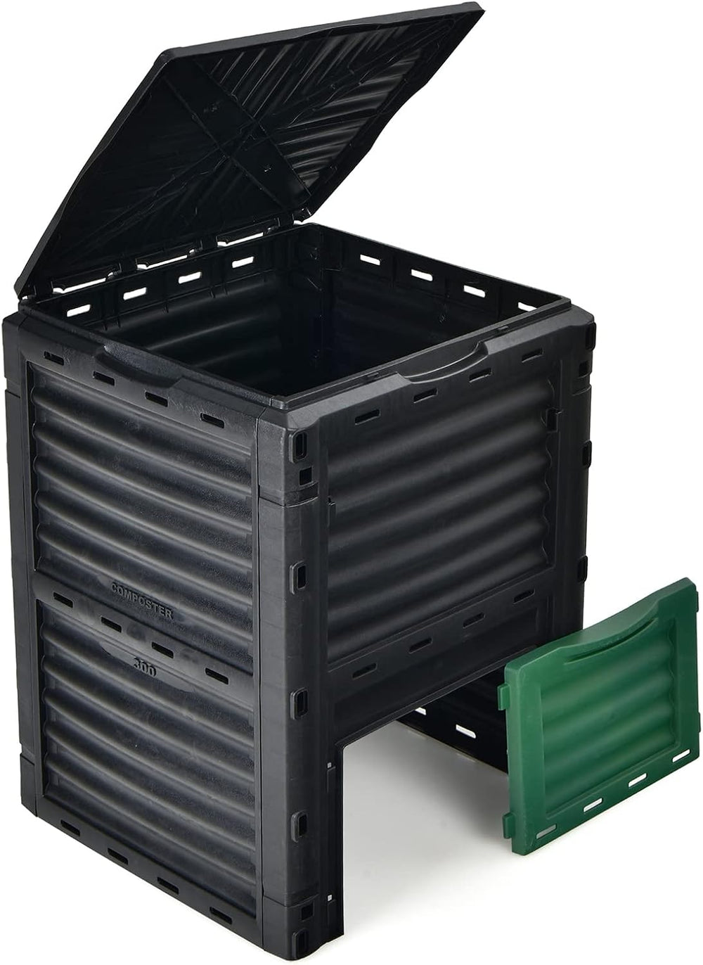 Goplus Compost Bin, 80 Gallon (300 L) Large Outdoor Composting Box w/Top Flip...