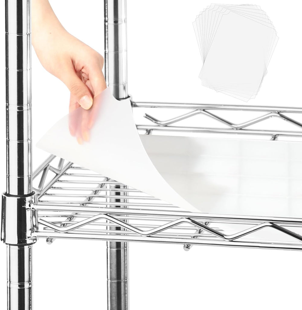 Frienda Wire Shelf Liners,18 x 48 Inch,Clear,Set of 6