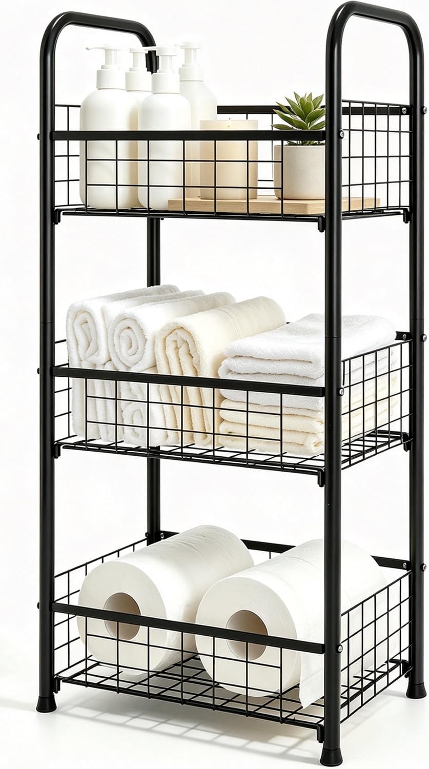 PROXRACER 3 Tier Bathroom Storage Shelf & Organizer, Kitchen Rack