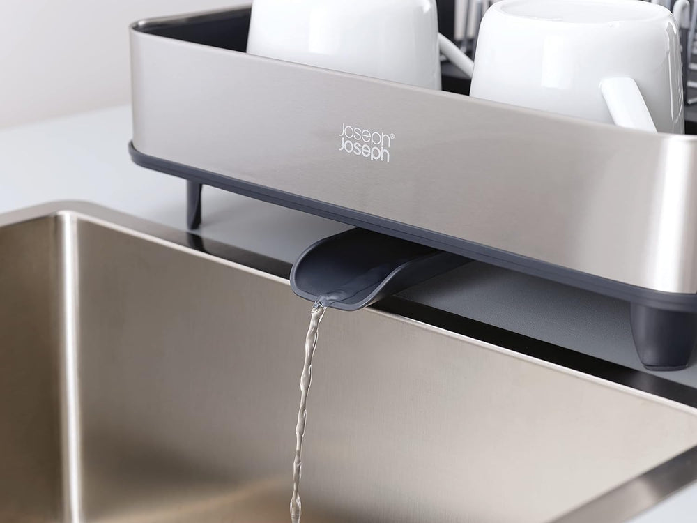Joseph Joseph Extendable Dish Drying Rack with Dual Parts - Stainless Steel, ...
