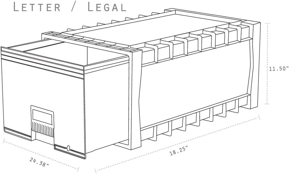 Storex, STX61106U01C, Archive Files Storage Box, 1 / Each, Black,Gray