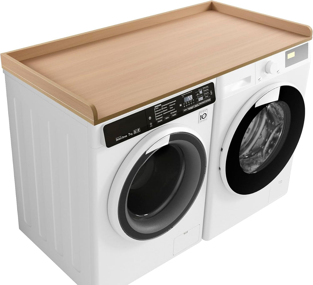 Kaboon Washer Dryer Countertop, Melamine Countertop with Edge Rails - 27.5&qu...