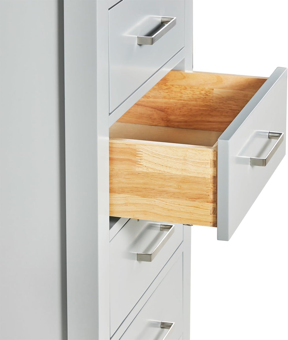 ARIEL Cambridge Bathroom Storage Cabinet - Solid Hevea Wood and Fully Assembl...