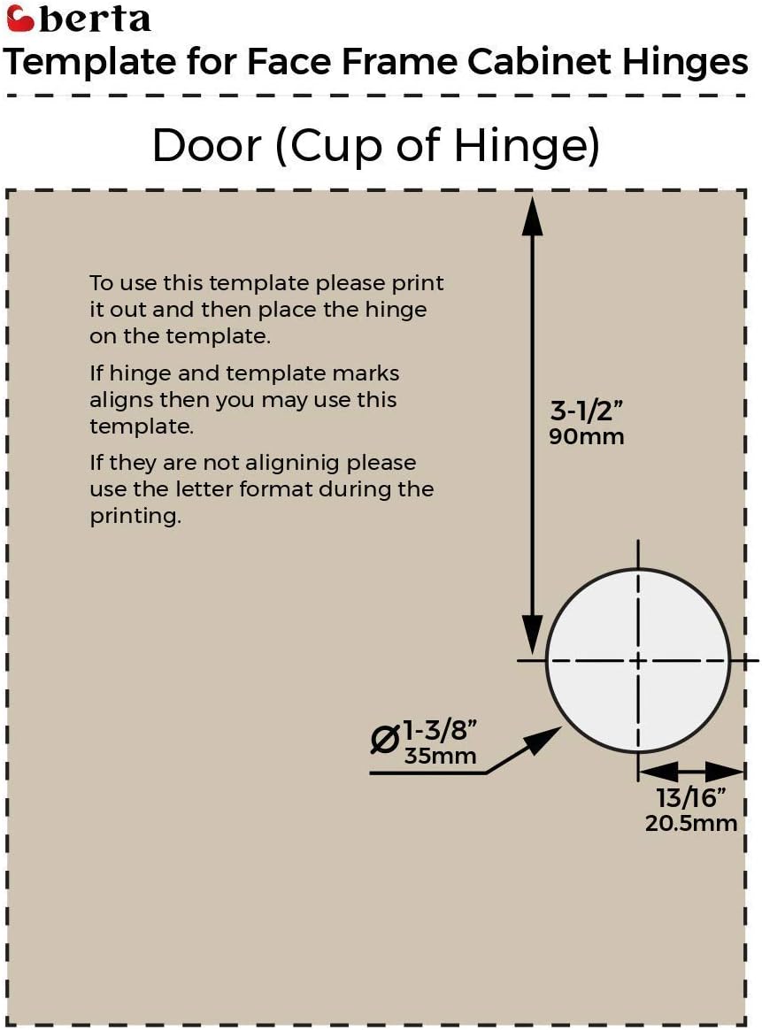Berta, 40-Pack Half Overlay 110° Soft-Close Frameless Cabinet Hinges