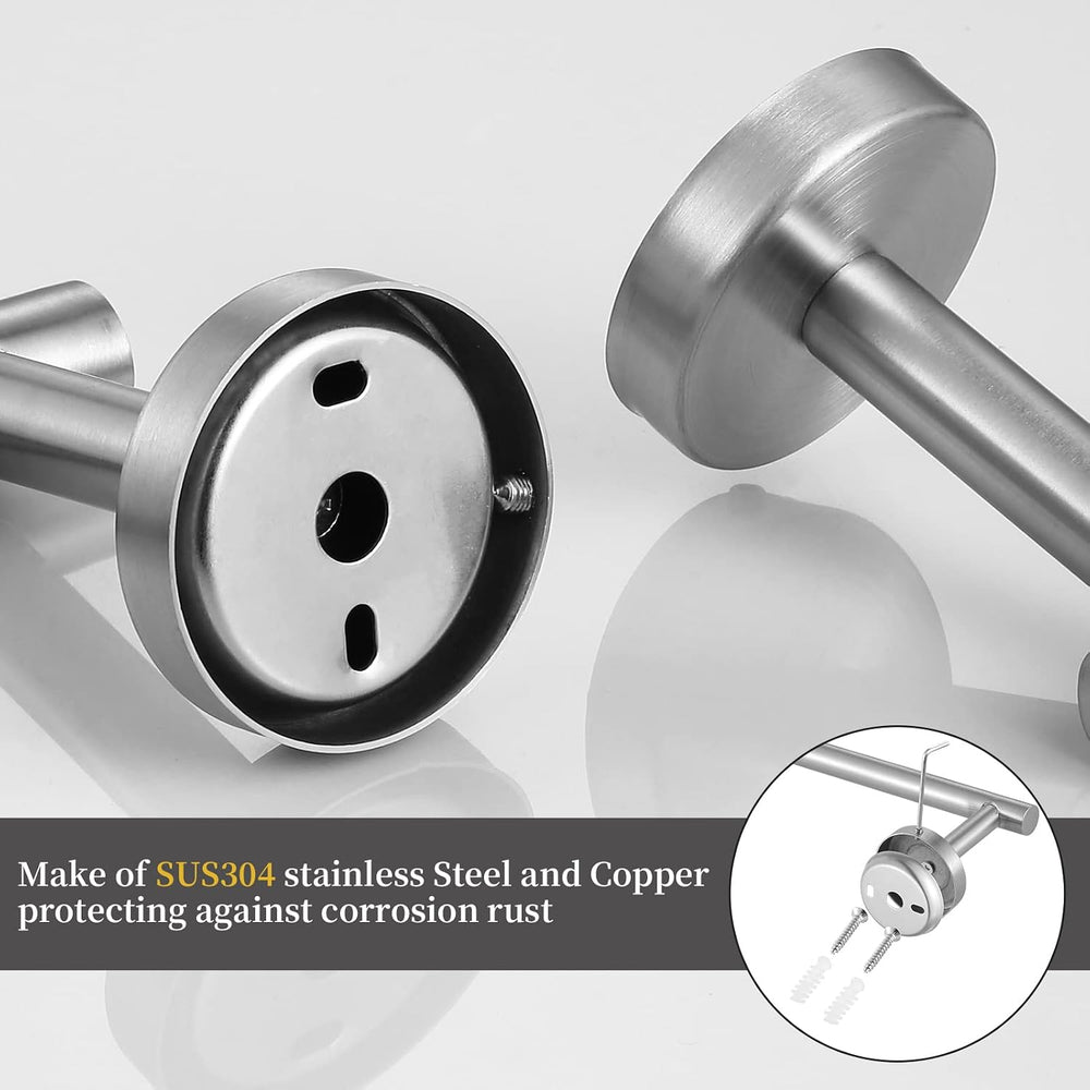 Bathroom Hardware Set 10 Pieces, Stainless Steel Towel Bar Set Includes 16 in...