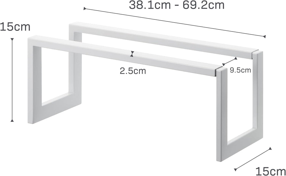 YAMAZAKI Home Line Expanding Shoe Rack, Metal, Adjustable - Single, 6" -...