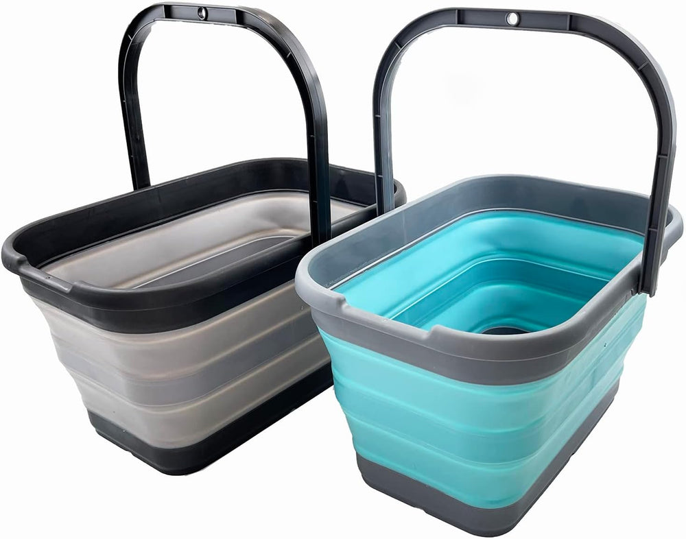 SAMMART 12L (3.1 Gallon) Collapsible Rectangular Handy Bucket/Multiuse Foldab...