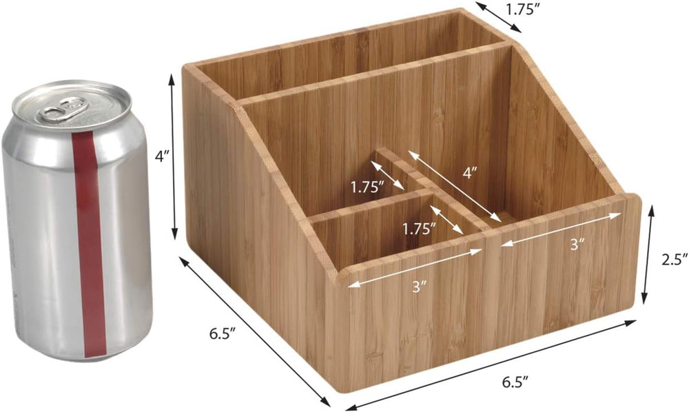MobileVision Bamboo Makeup Organizer Complete Combo Which INCLUDES: 5 Section...