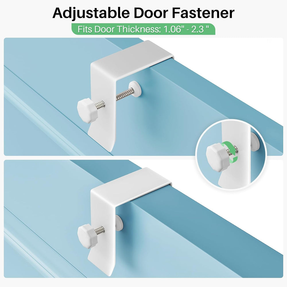 SNTD 8 Tiers Narrow Over the Door Organizer, 12.3"W x 4.7"D x 69&qu...