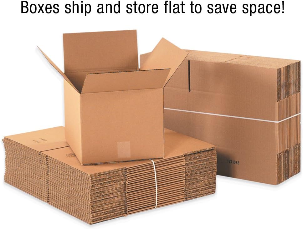 Aviditi HD10108DW Heavy-Duty Double Wall Corrugated Cardboard Box 10" L ...