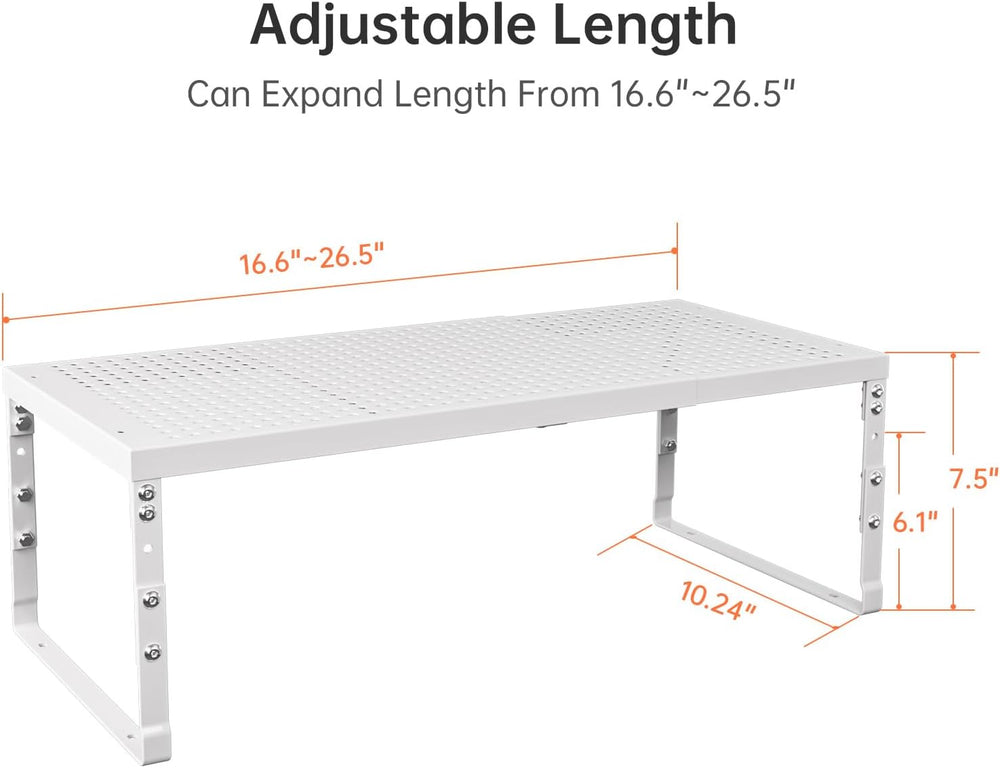 Cabinet Shelf,Expandable Adjustable Stackable Kitchen Organizer,for cabinets,...