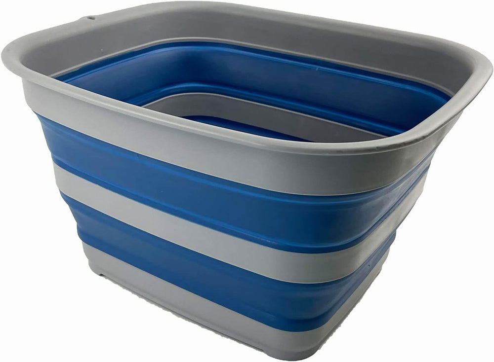 SAMMART 15L (3.9 gallons) Collapsible Plastic Washing Tub - Foldable Washtub ...