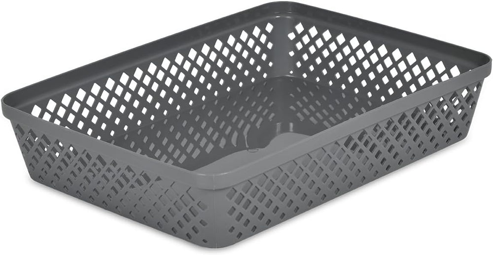 Glad Plastic Storage Basket Set - Multipurpose Drawer Trays, Kitchen Pantry C...