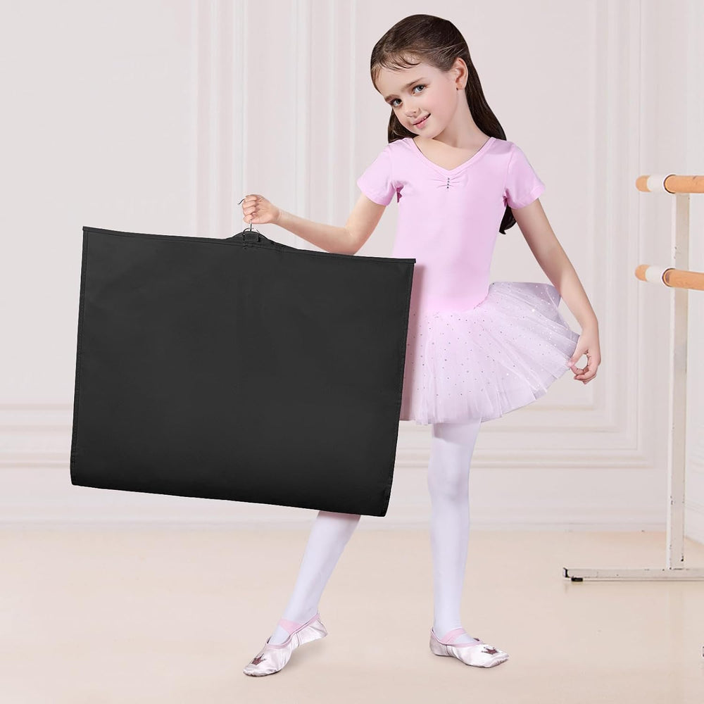 Univivi 40 Inch Dance Costume Garment Bags for Dancers, Black, 4 Pack