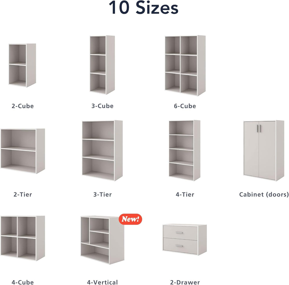 Homes: Inside + Out Apexa 2-Drawer Wooden Stackable Storage Drawers, Small Fo...