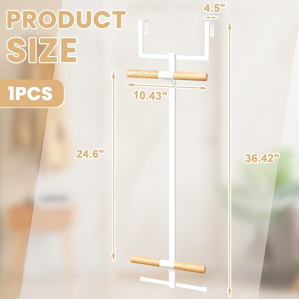 Over The Door Backpack Hanger, 2 Tiered Metal Storage Rack Backpacks Hooks
