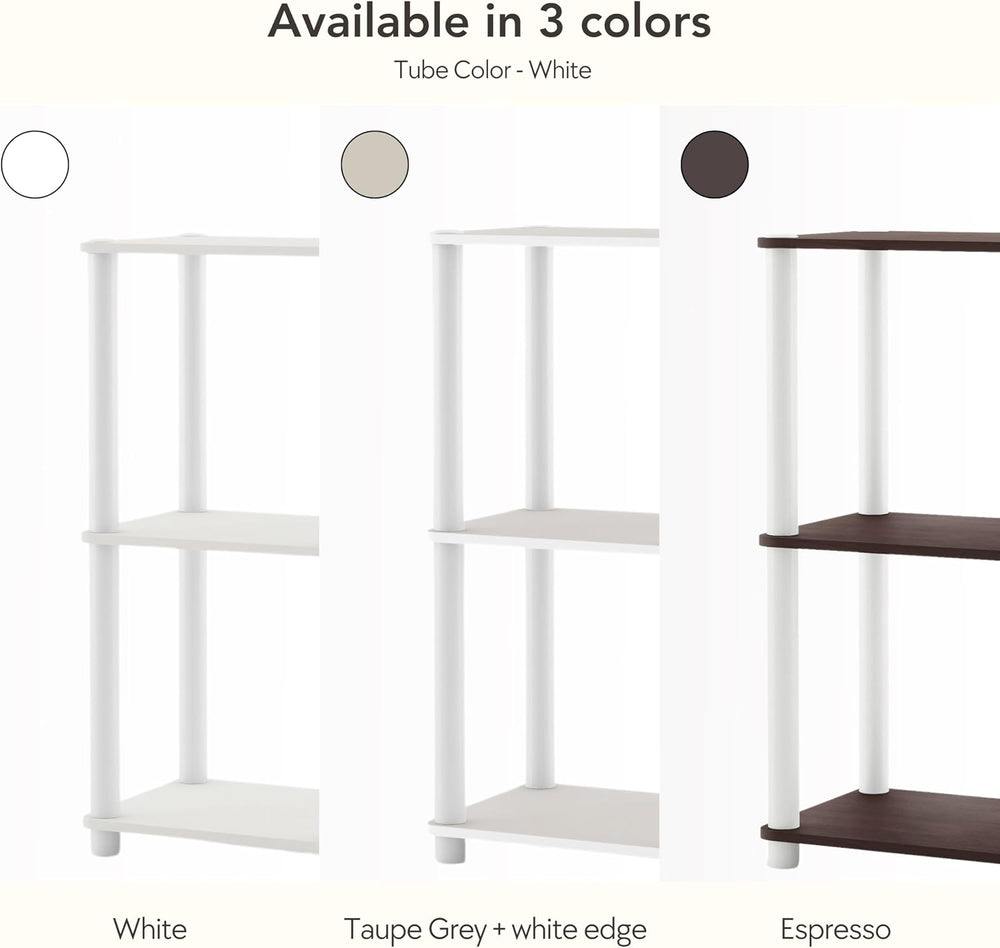 Homes: Inside + Out Apexa Modern 5-Tier Narrow Shelving Units, Collectibles D...