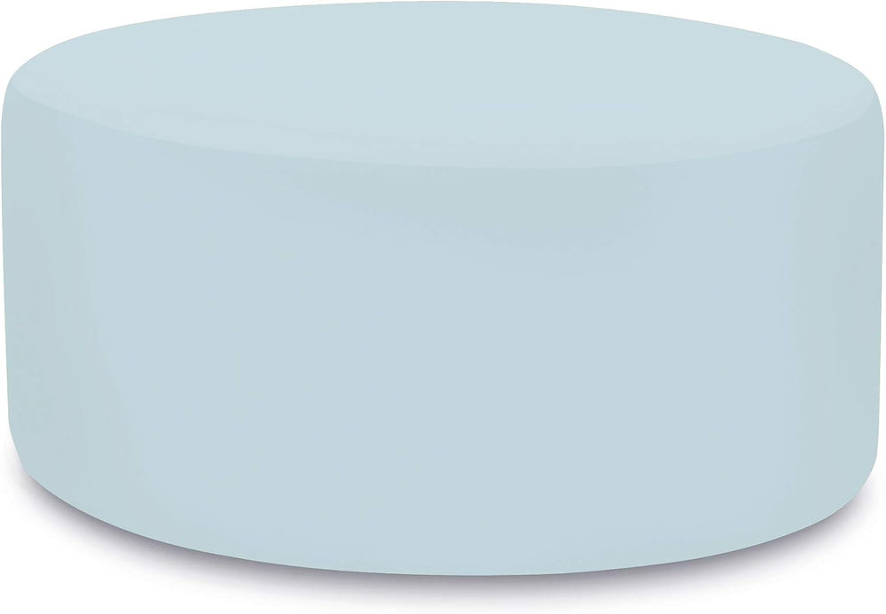 Howard Elliott Universal Round Ottoman with Cover, Multipurpose Padded Side t...