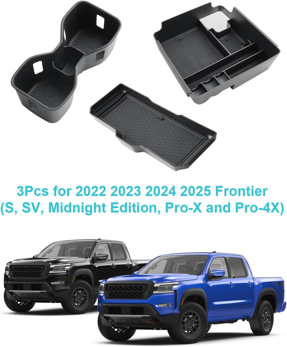 CDEFG 3Pcs for 2022-2026 Frontier Center Console Organizer Tray
